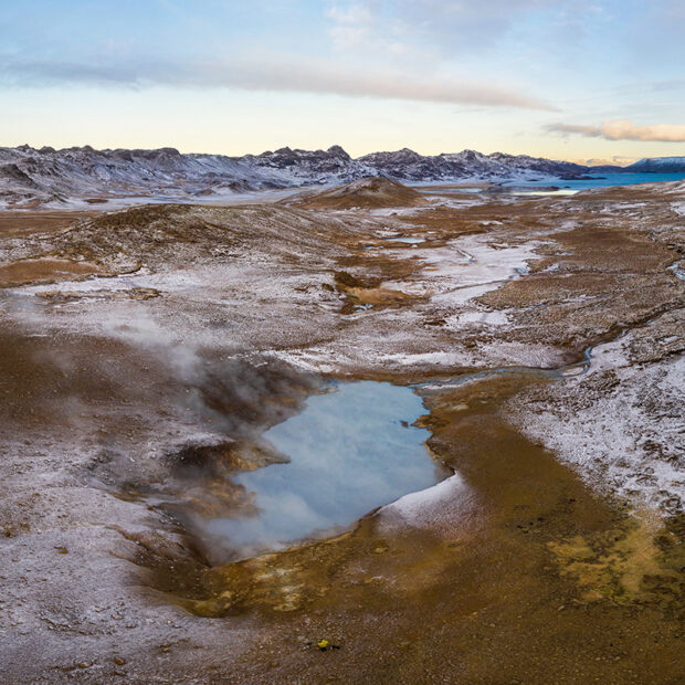 photo of austurengjahver geyser near kleifarvatn iceland