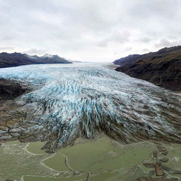 Flaajokull glacier