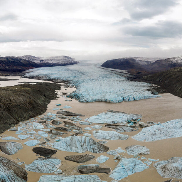 outlet glacier hoffellsjokull in vatnajokull national park iceland