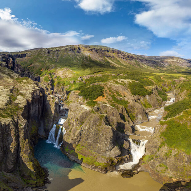 photo of nupsstadaskogur forest and tvilitihylur waterfall