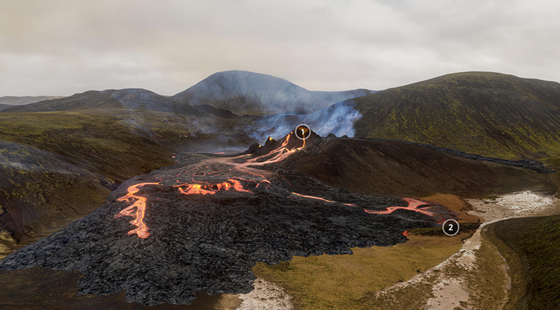 geldingadalir volcano eruption Iceland